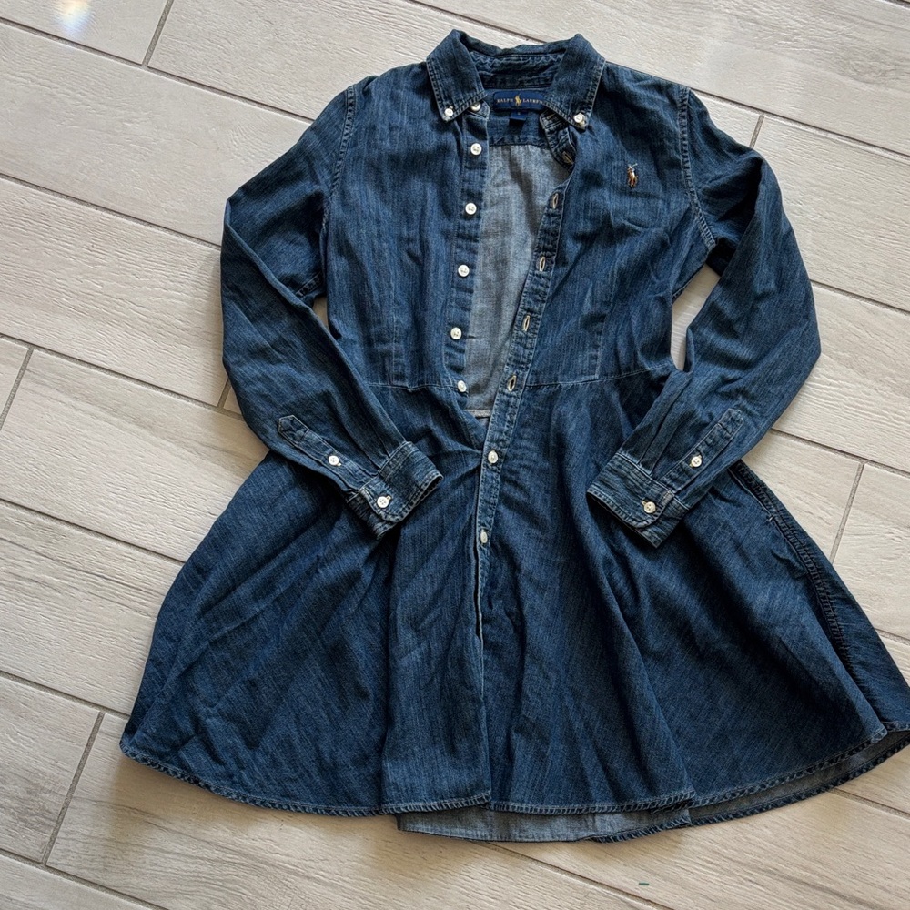 Ralph Lauren Blue Denim A line Dress